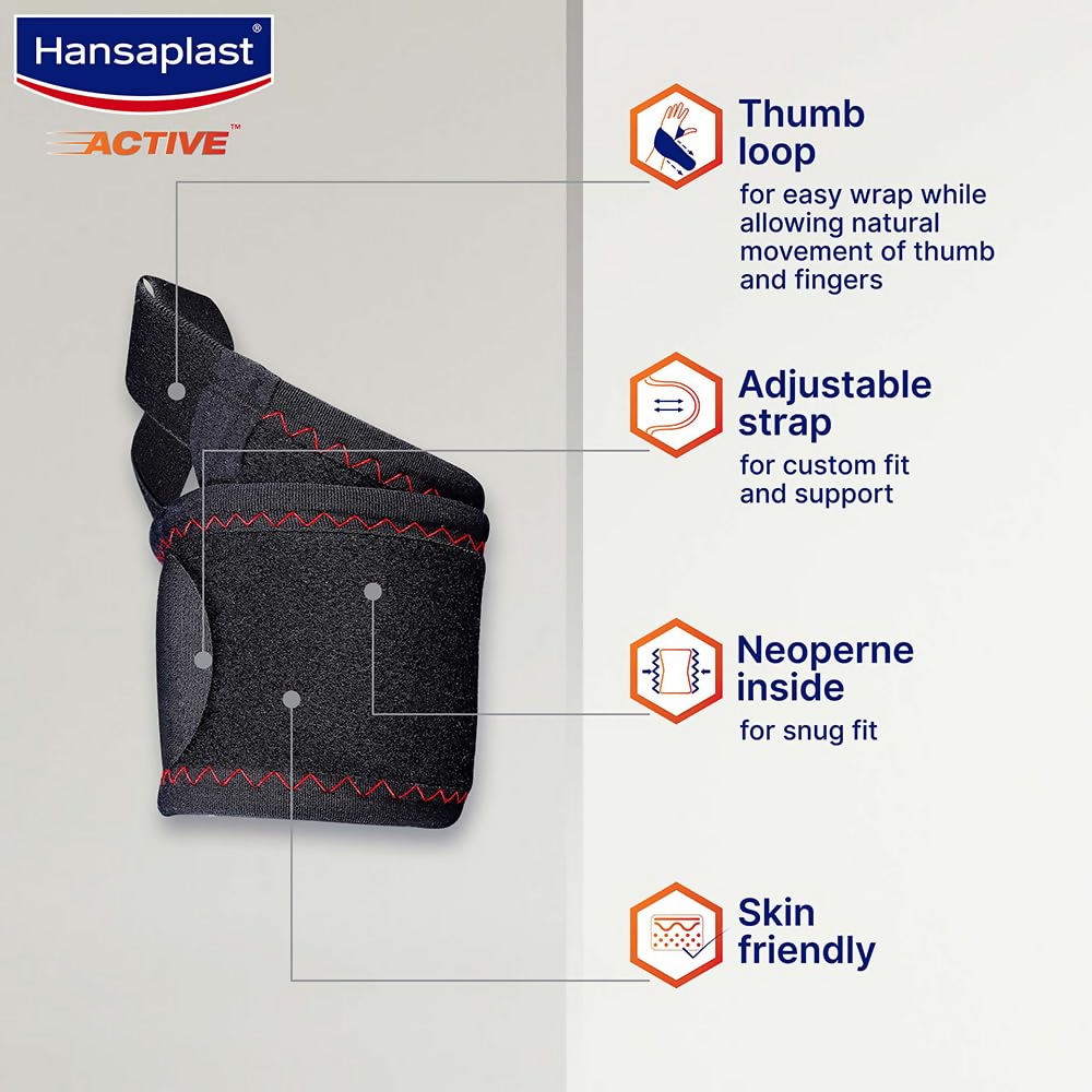 Hansaplast Active Wrist Support for Men & Women - Distacart