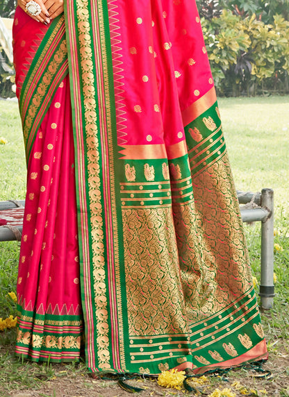 Shree Shyam Fashion Pink Soft Silk Saree - Distacart