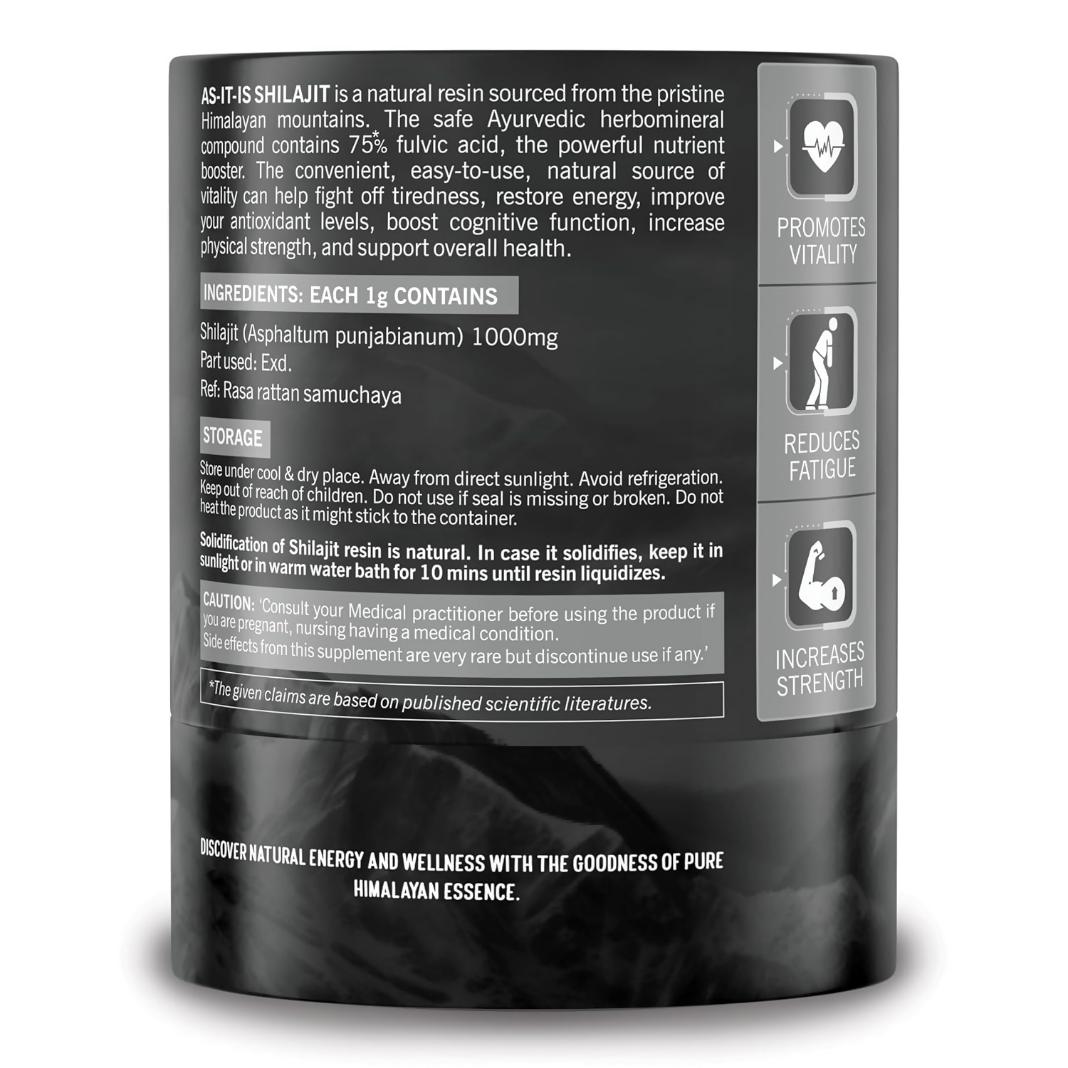 AS-IT-IS Nutrition Pure SJ 100% Natural Himalayan Resin