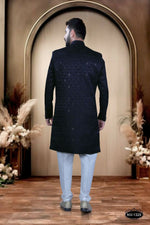 Thumbnail for Joban Fashion Men's Blue TR Kurta with Pyjama - Distacart