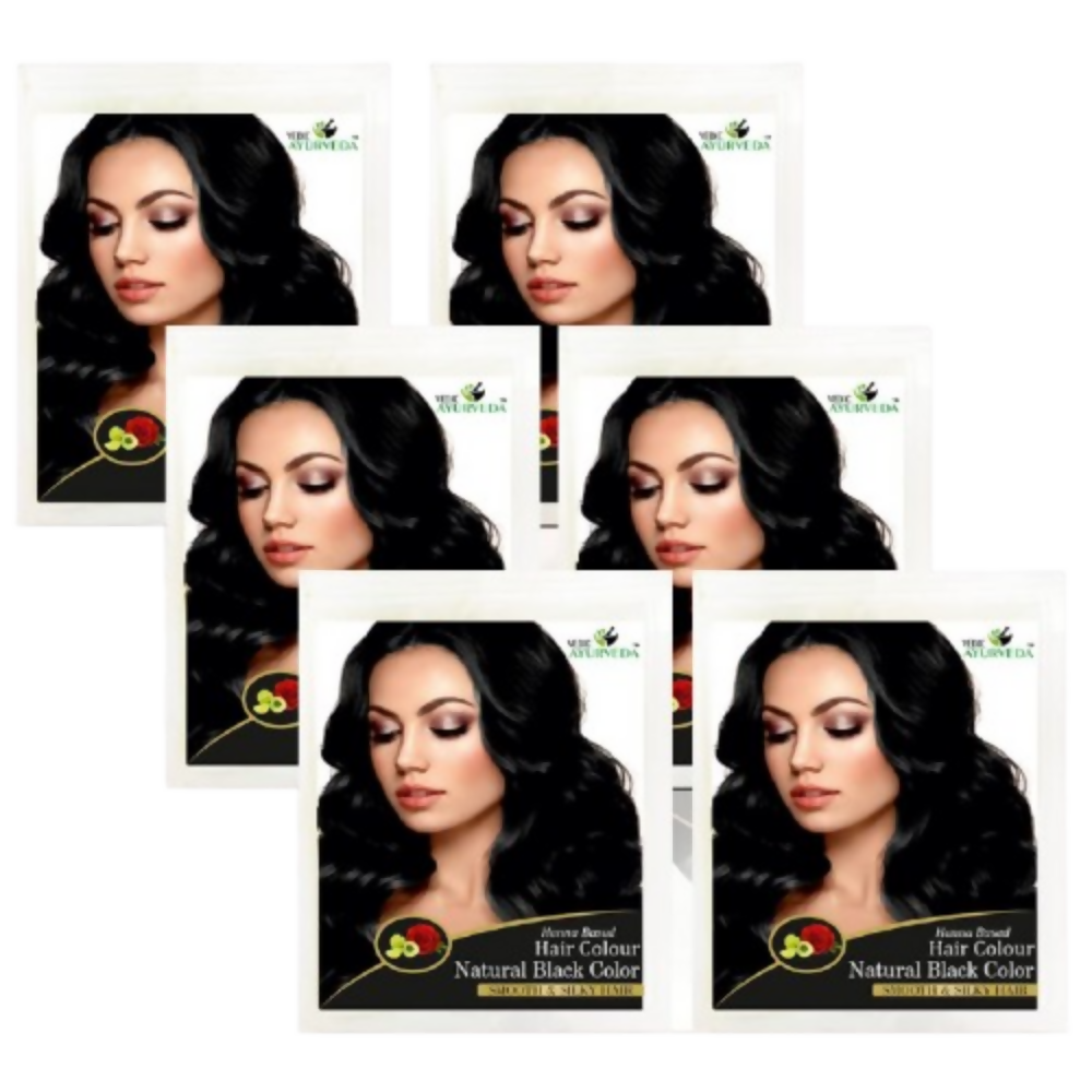 VedicAyurveda Henna Hair Color - Black - Dista