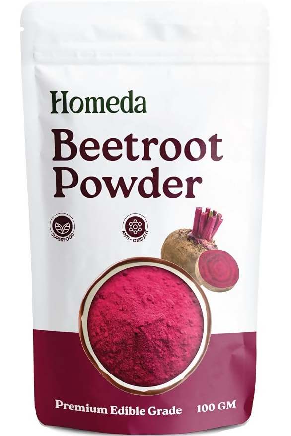 Image 1 of 100 gm for the product Homeda Organic Beetroot Powder