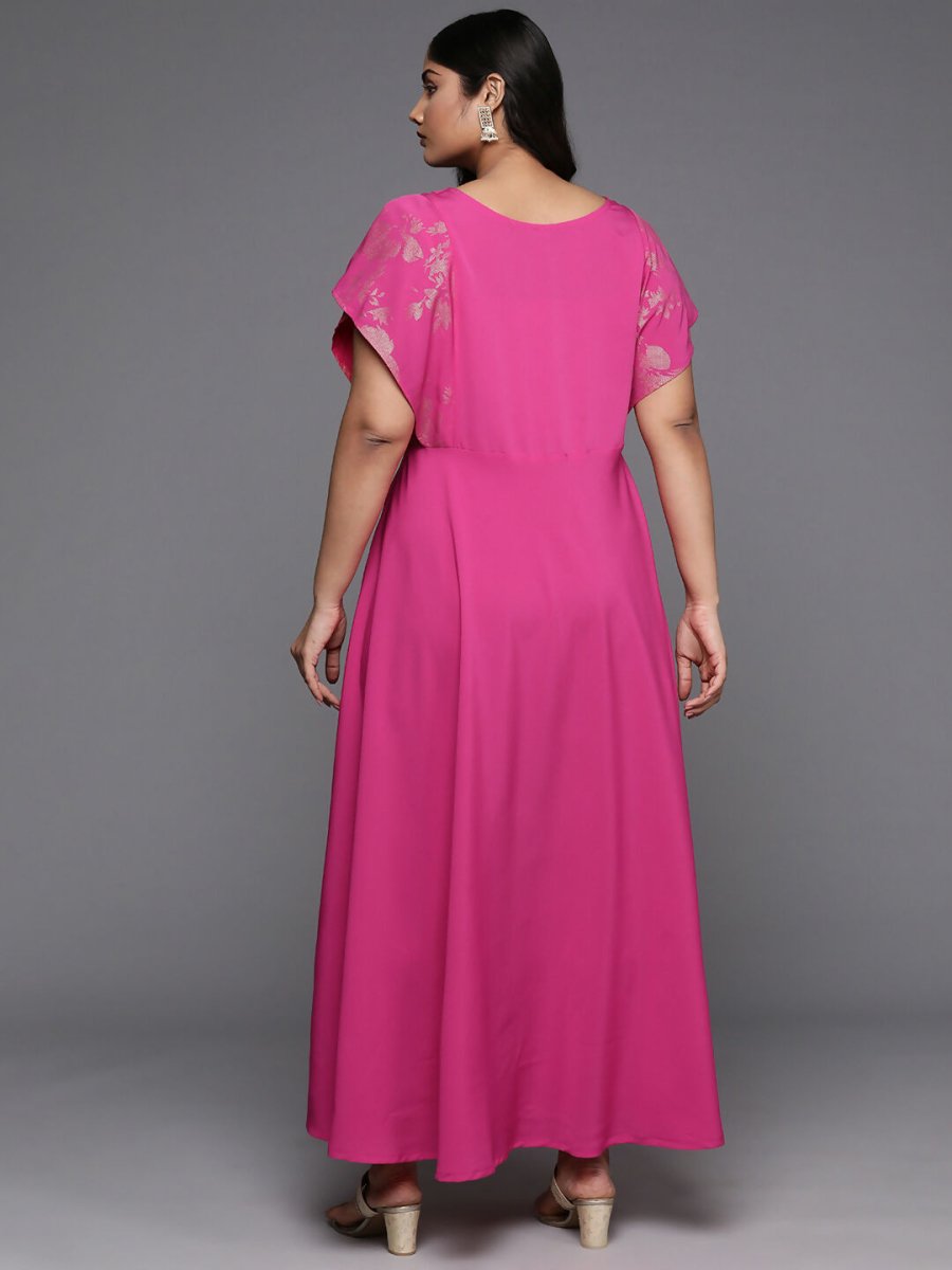 Ahalyaa Women's Traditional wear Ethnic Dress - Pink - Distacart