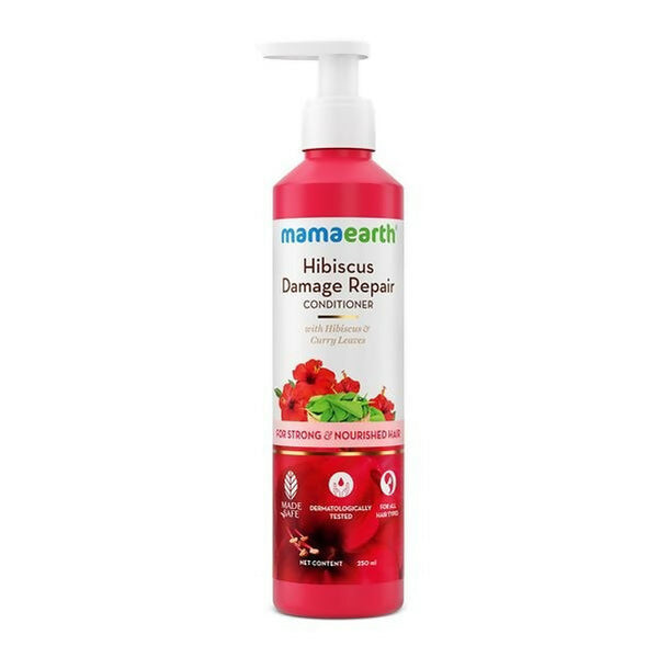 Mamaearth Hibiscus Damage Repair Conditioner With Hibiscus & Curry Leaves - Distacart