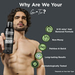 Thumbnail for VI-JOHN Dermatologically Tested Master Stroke Charcoal & Aloevera Hair Removal Spray For Men