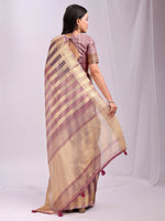 Thumbnail for Astita Organza Purple Saree