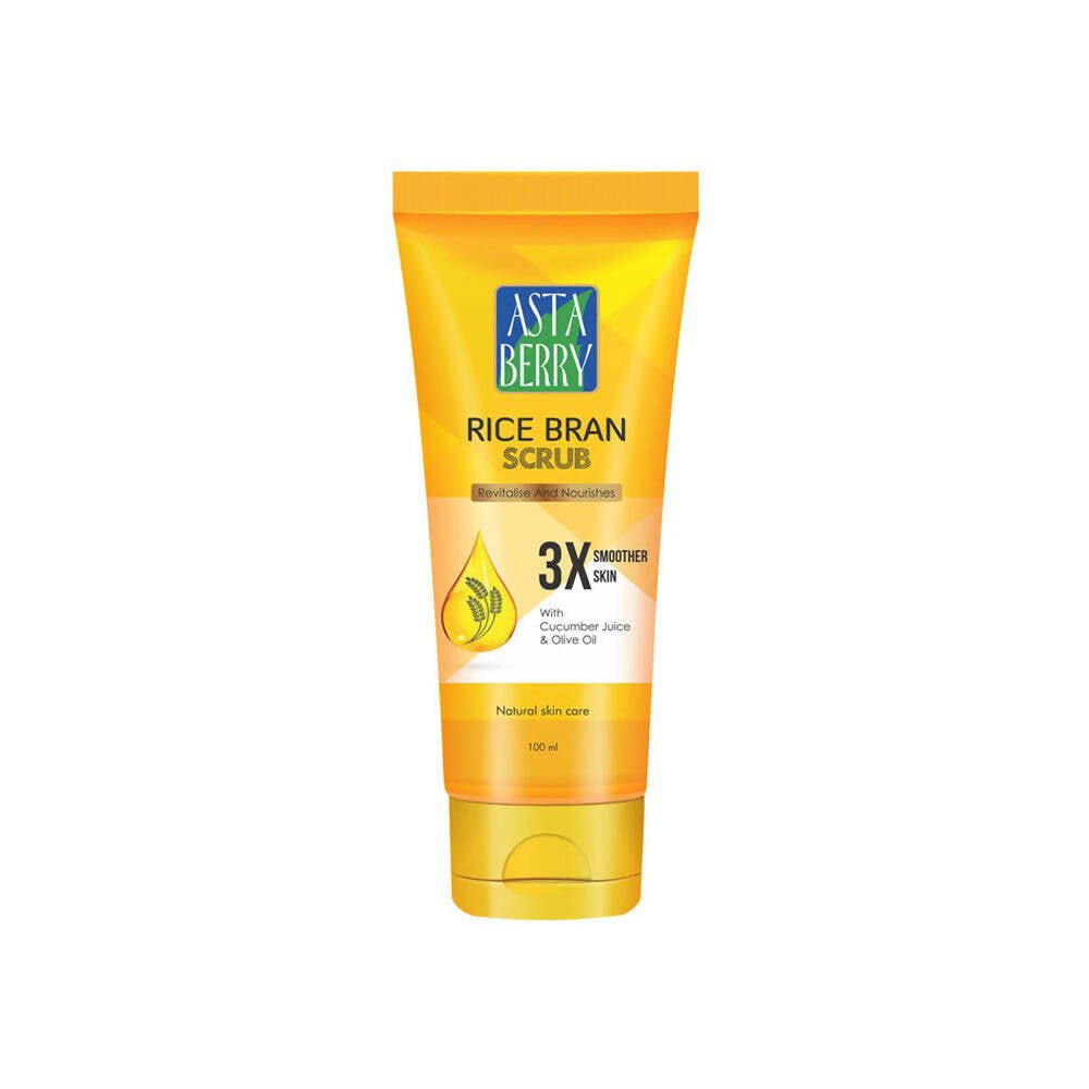 Astaberry Rice Bran Scrub with Cucumber Juice & Olive Oil - Distacart