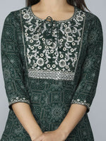 Thumbnail for Alvano Women's Attractive And Stylish Rayon Anarkali Kurta With Pant And Dupatta - Distacart