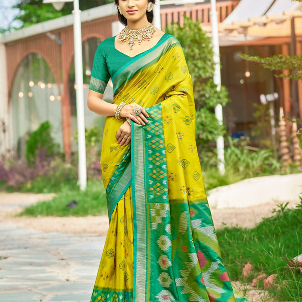 Astita Mustard Soft Silk Saree