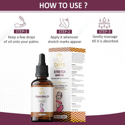 7 Days Stretch Mark Oil - Distacart