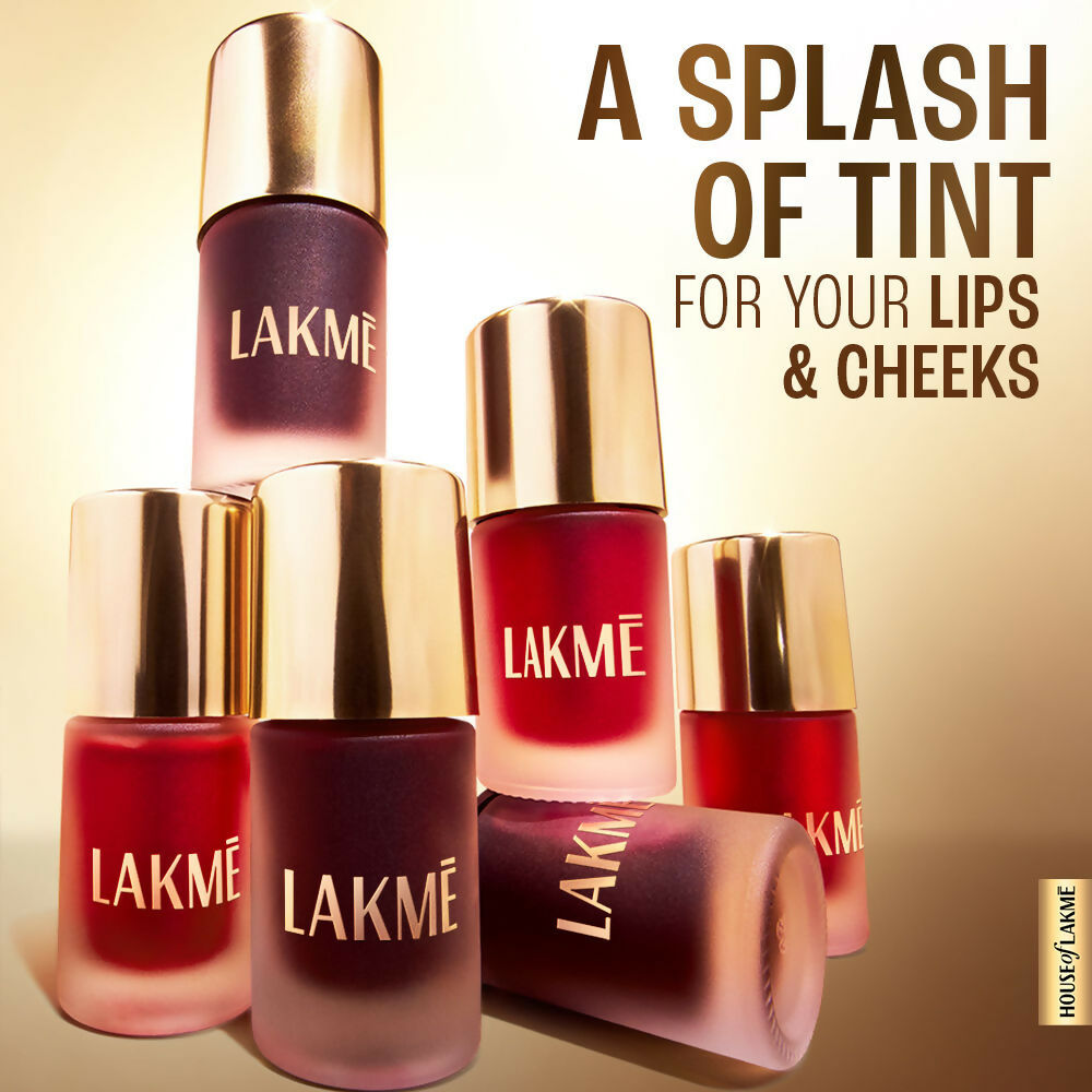Lakme 9To5 Double Duty Lip & Cheek Water Stain, Transferproof & Long Lasting , Sunset Kiss