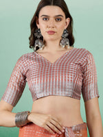 Thumbnail for Mitera Woven Design Zari Organza Banarasi Saree - Distacart