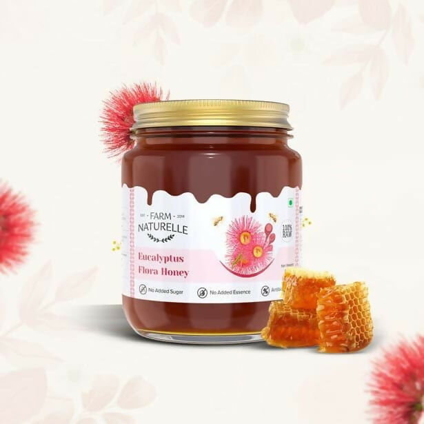 Farm Naturelle Eucalyptus Flower Honey - Raw, Unprocessed Wild Forest Honey