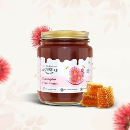 Farm Naturelle Eucalyptus Flower Honey - Raw, Unprocessed Wild Forest Honey - Distacart