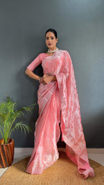 Thumbnail for Preksha Creation Women Ready To Wear Saree Premium Burberry Silk Embellished With Beautiful Thread Work - Pinch - Distacart