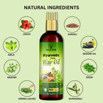 Thumbnail for Wildera Bringha Ayurvedic Hair Oil, Hair Fall Control and Hair Growth with Bringharaj Oil - Distacart