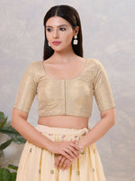 Thumbnail for Joban Fashion Women Silk Gold Stitched Blouse - Distacart