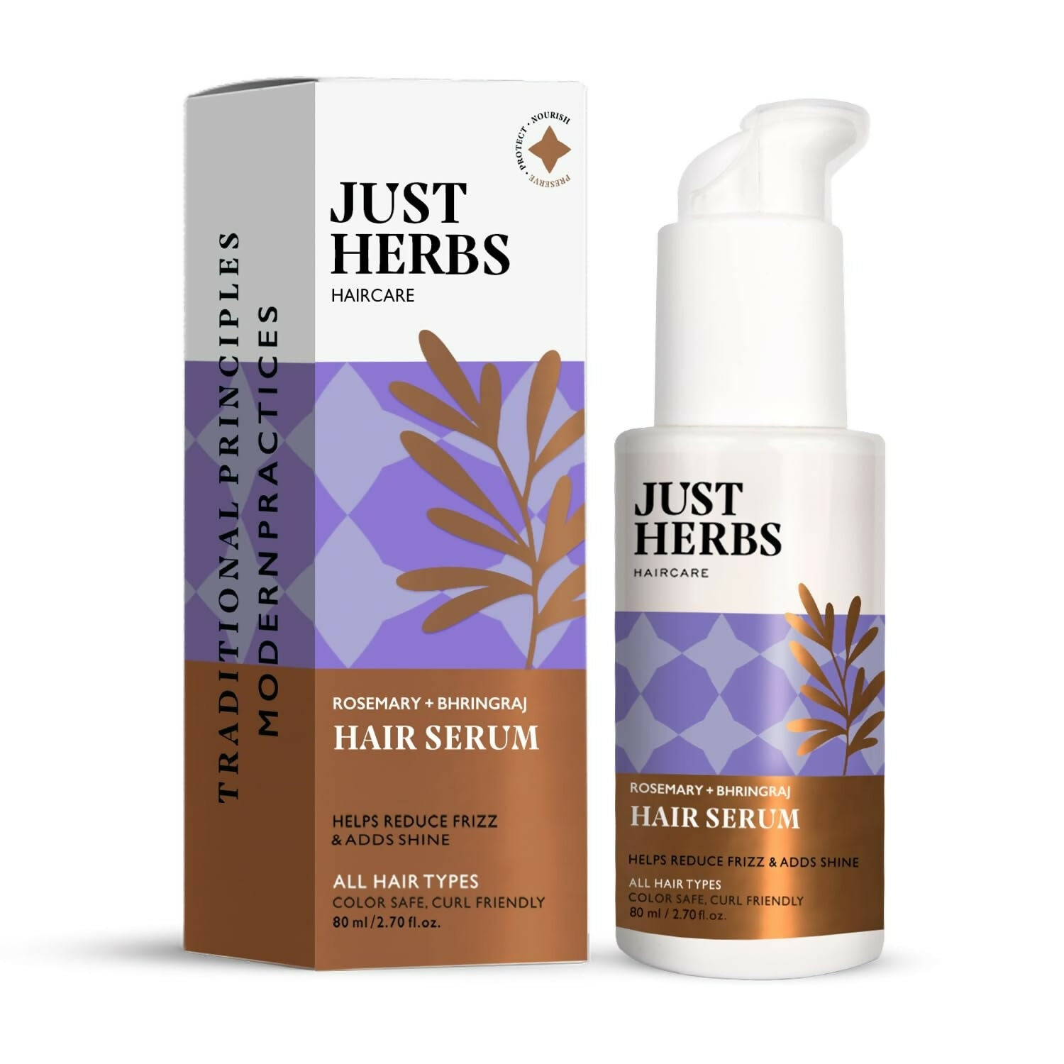 Just Herbs Rosemary Bhringraj Hair Serum - Distacart
