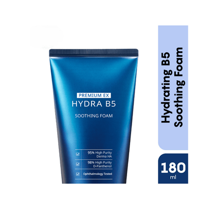 AHC Premium EX Hydra B5 Soothing Foam Face Cleanser - Korean skincare - Distacart