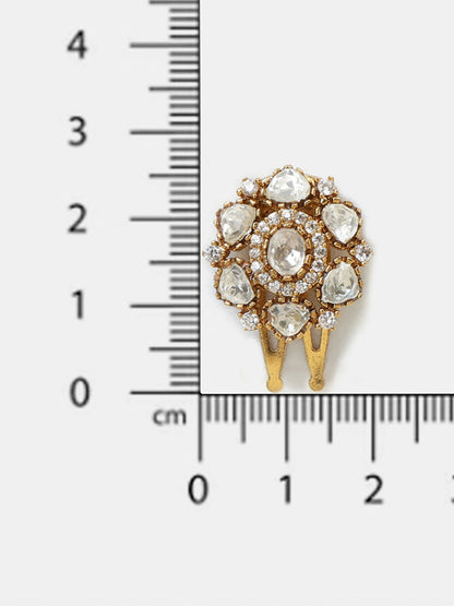 Ruby Raang Crown Leaf Hair Pin - Distacart