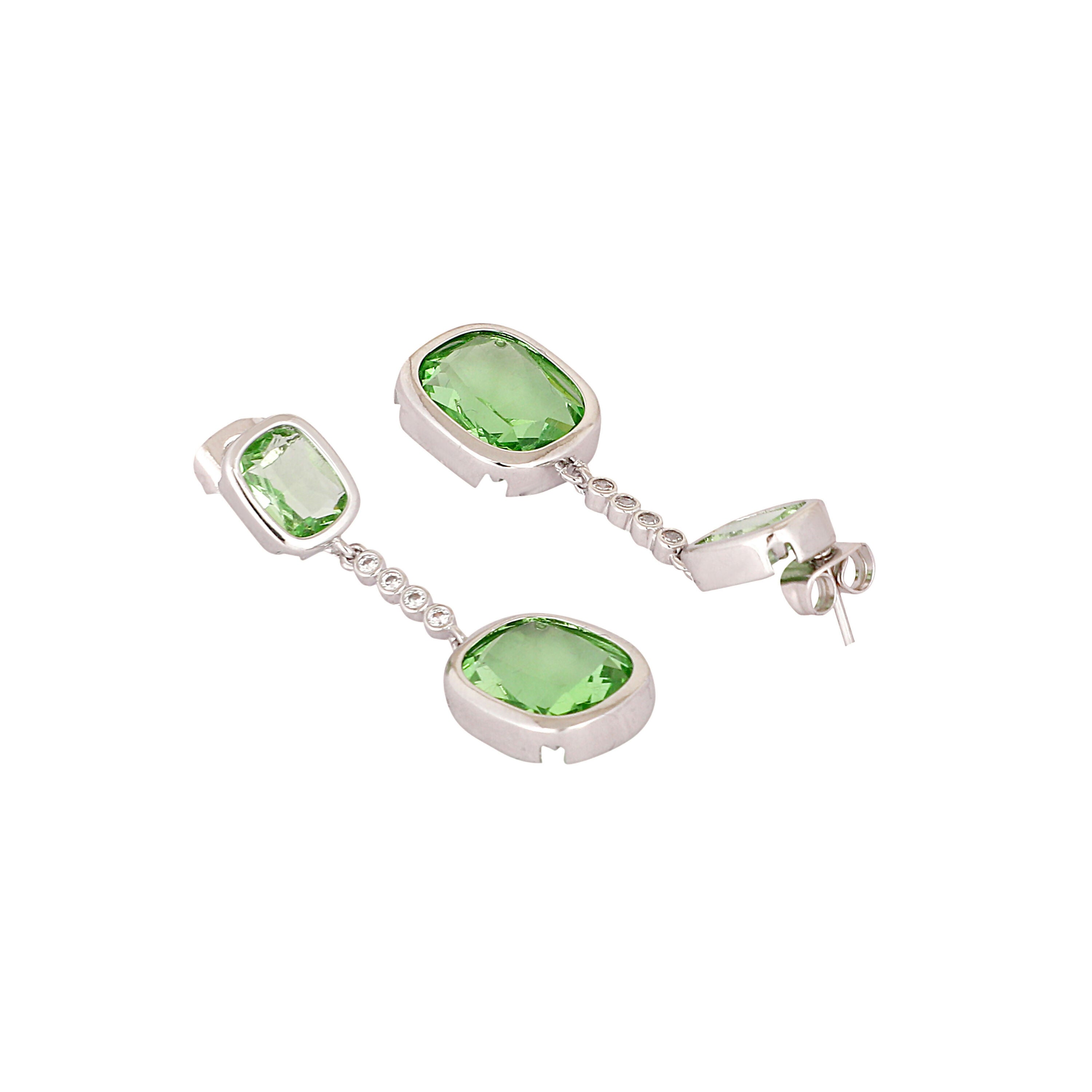 Nuyug Green Luxe Cascades Anti Tarnish Earrings
