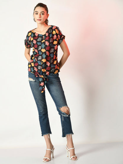 Myshka Women's Multi Printed Top - Distacart