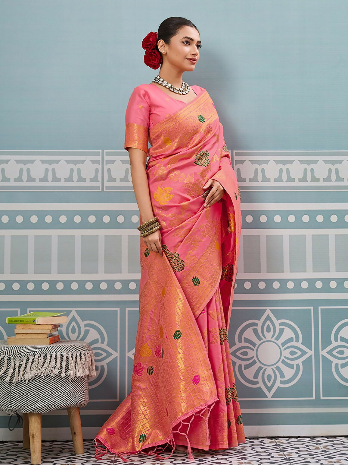 Astita Gajari Silk Saree
