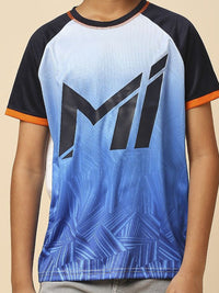 Thumbnail for Fancode Kids Mumbai Indians IPL Graphic Printed Round Neck Cotton T-Shirts - Distacart