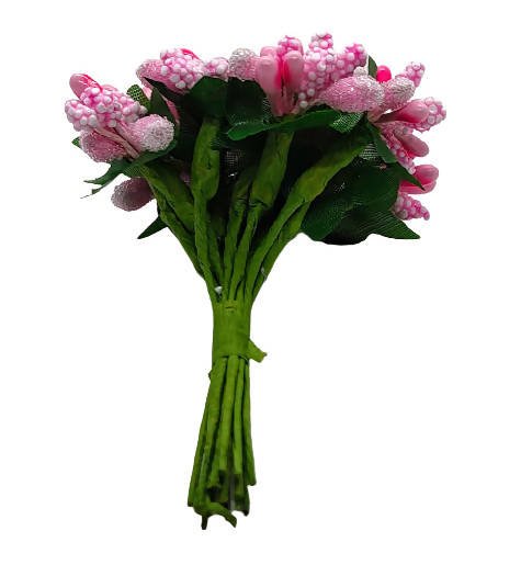 Baby Pink Artificial Flower Pollens for brides