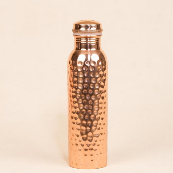 Isha Life Hammered Copper Water Bottle - 950 ml - Distacart
