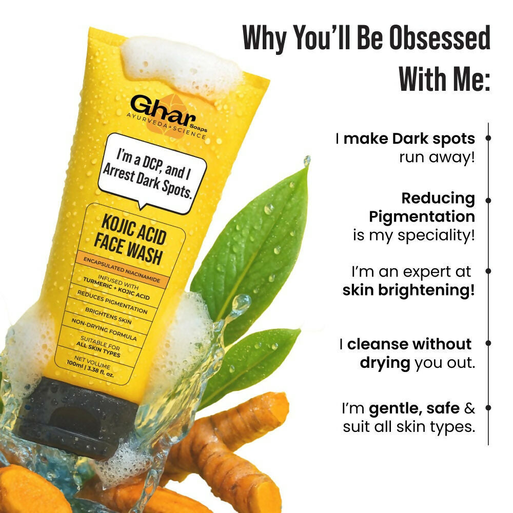 Ghar Soaps Kojic Acid & Turmeric Face Wash - Distacart