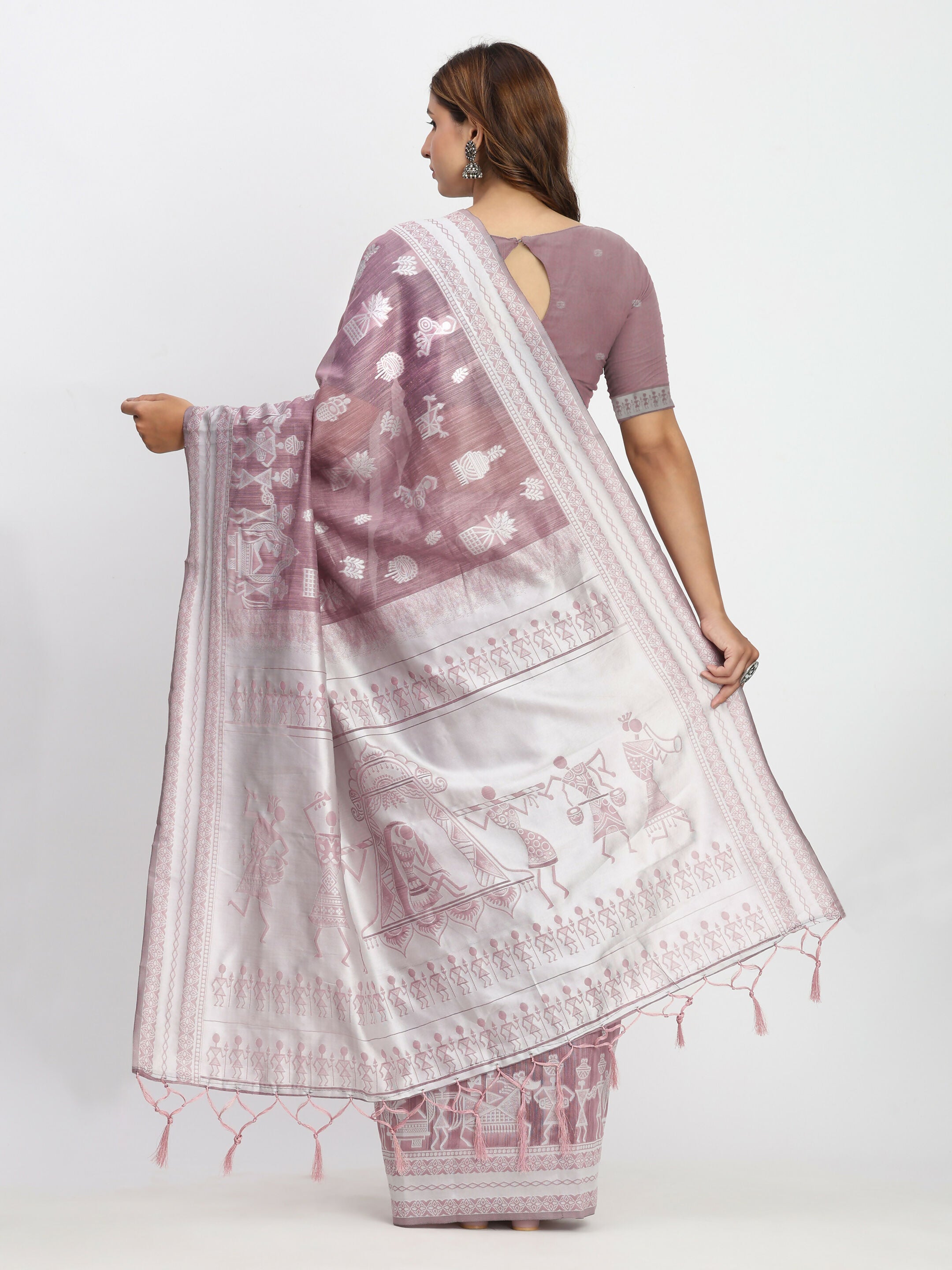 Astita Linen Cotton Sea Green Saree