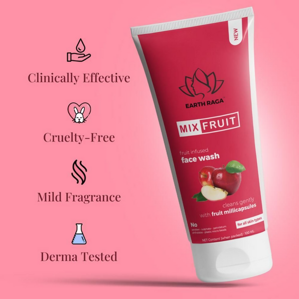 Earthraga Mix Fruit Face Wash - Distacart
