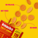Thumbnail for Knacks Coin Khakhra Crisps - Chilly Lemony Flavour - Dista