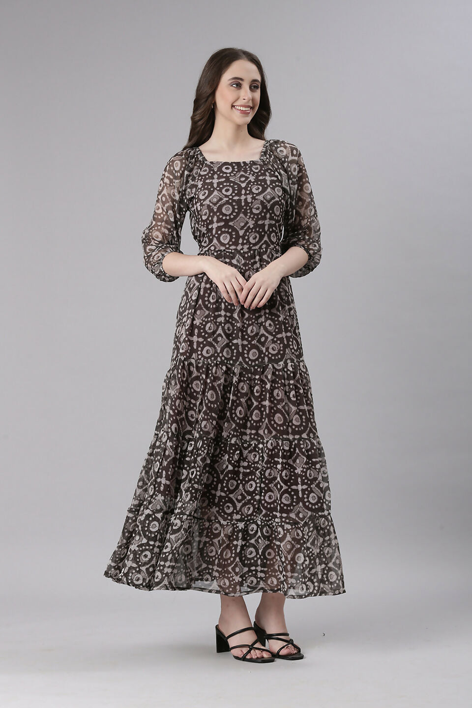 Souchii Printed Maxi Dress