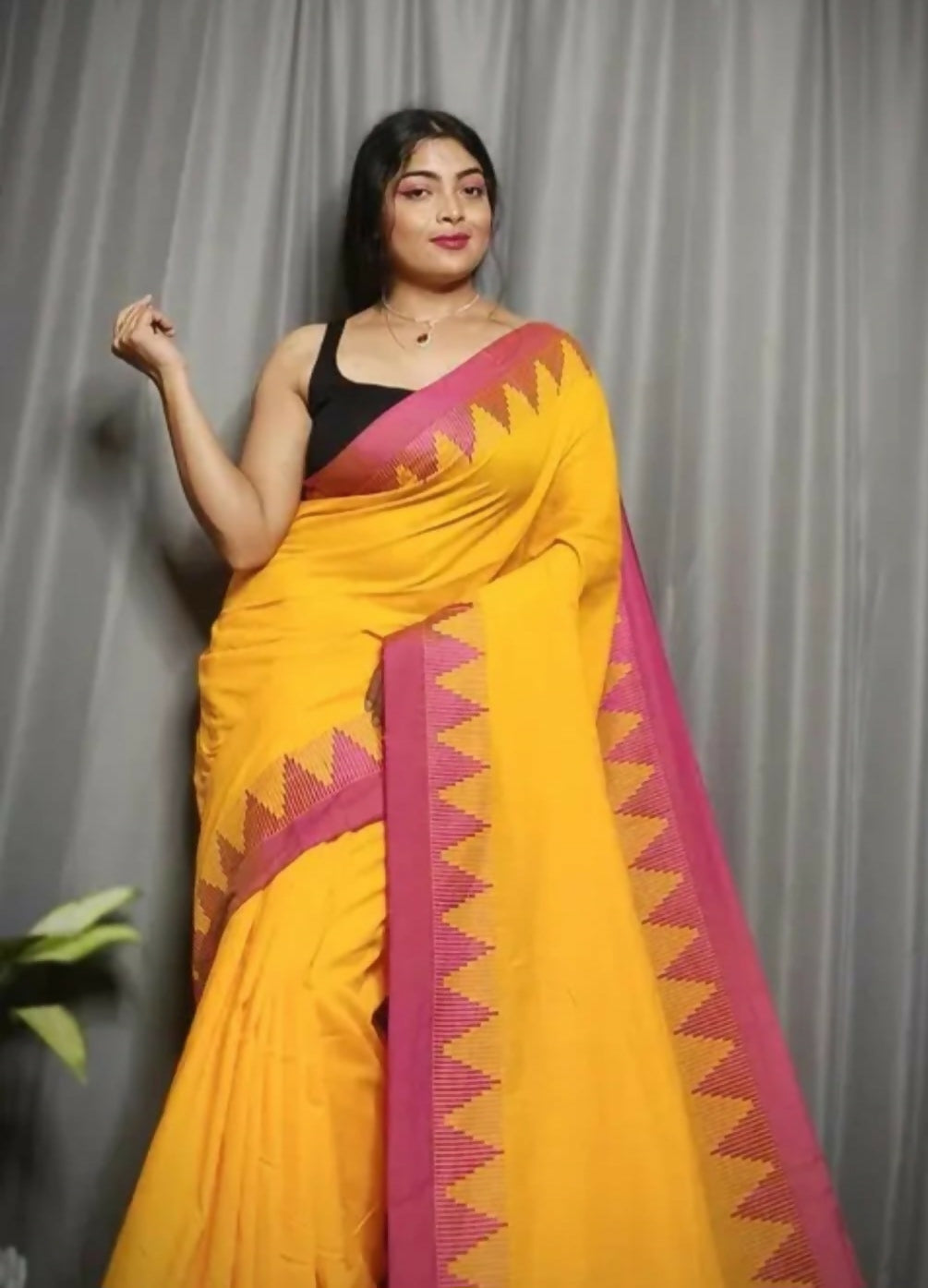 ECDCPKCHTempleSareeYellow