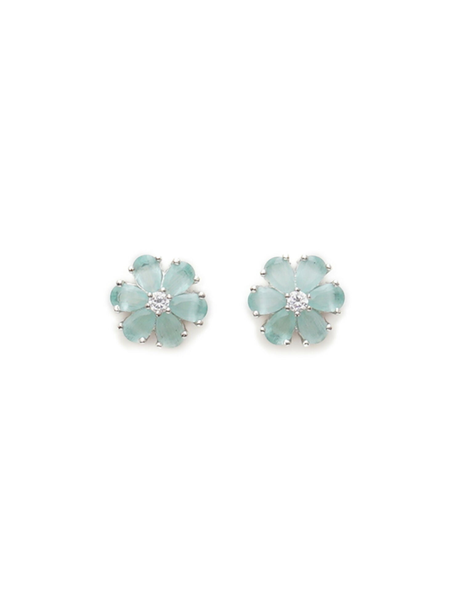 stone stud (mint green ) - Ruby Raang - Distacart