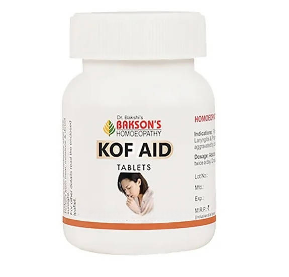 Bakson's Homeopathy Kof Aid Tablets - Distacart