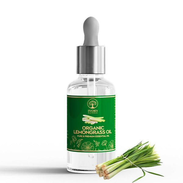 Ivory Natural Organic Lemongrass Oil Pure & Premium Essential Oil For Face, Scalp & Skin - Distacart