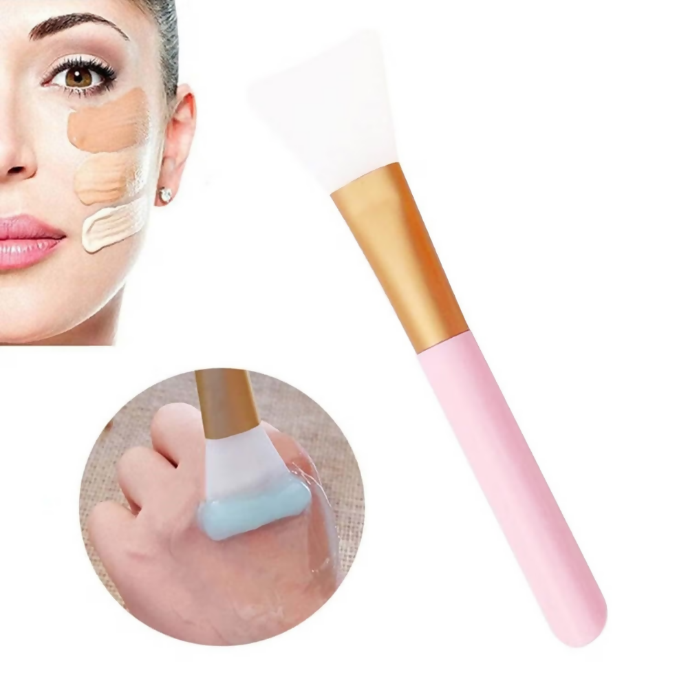 Bronson Professional Soft Hairless Silicone Mud Face Pack Brush Applicator - Dista