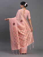 Thumbnail for Astita Linen Cotton Light Pink Saree