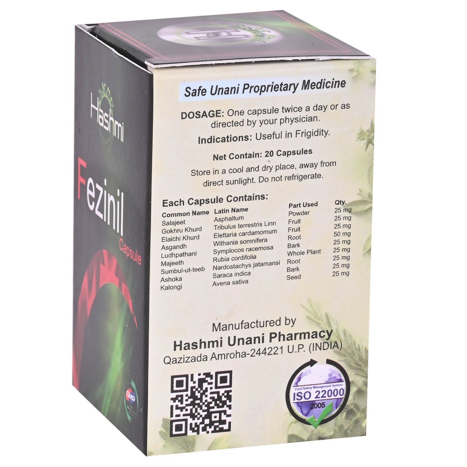 Hashmi Ayurvedic Fezinil Capsules For Women - Distacart