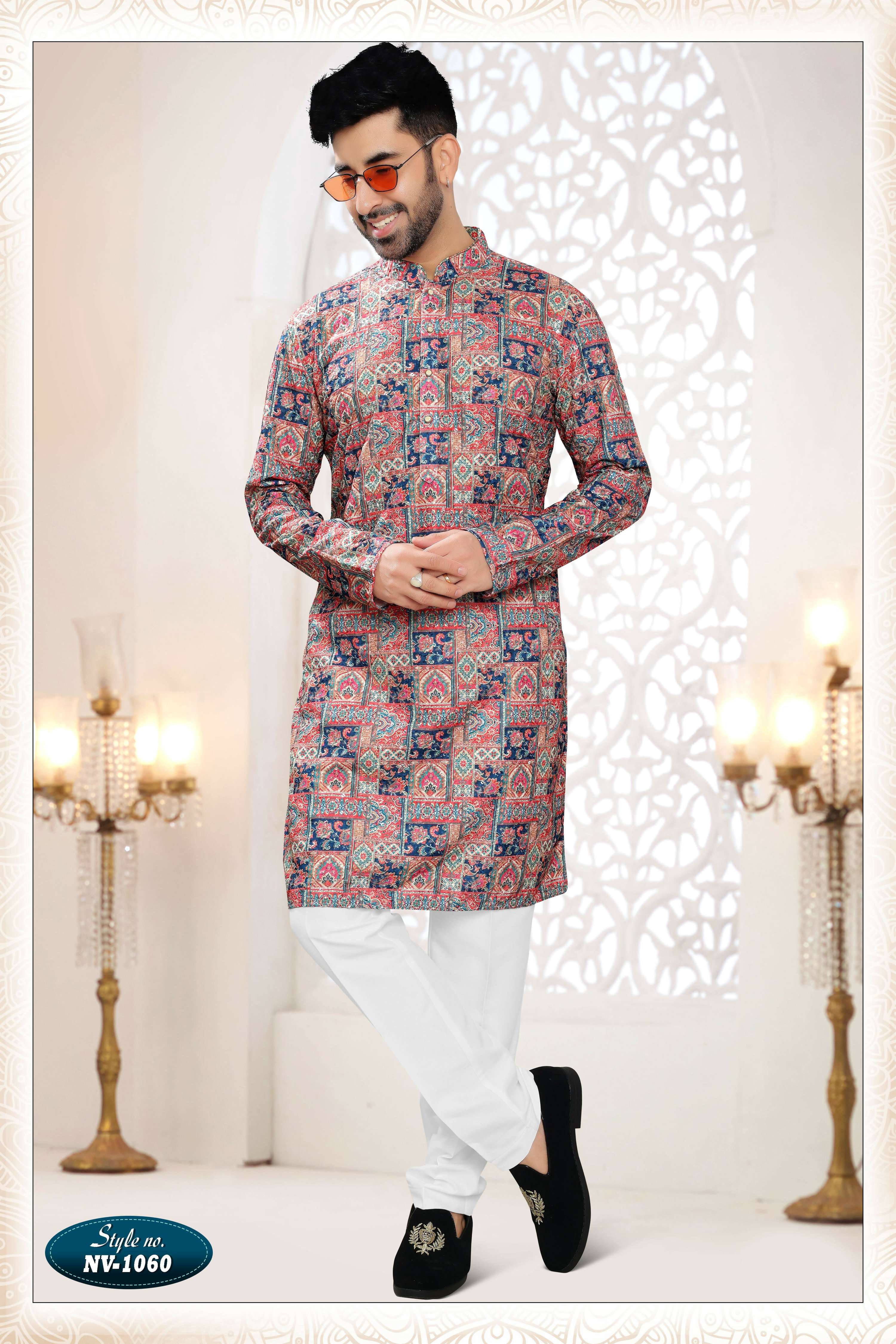 Joban Fashion Men's Cream Base Straight Rayon Thread And Sequence Embroidery All Over Kurta Set - Distacart