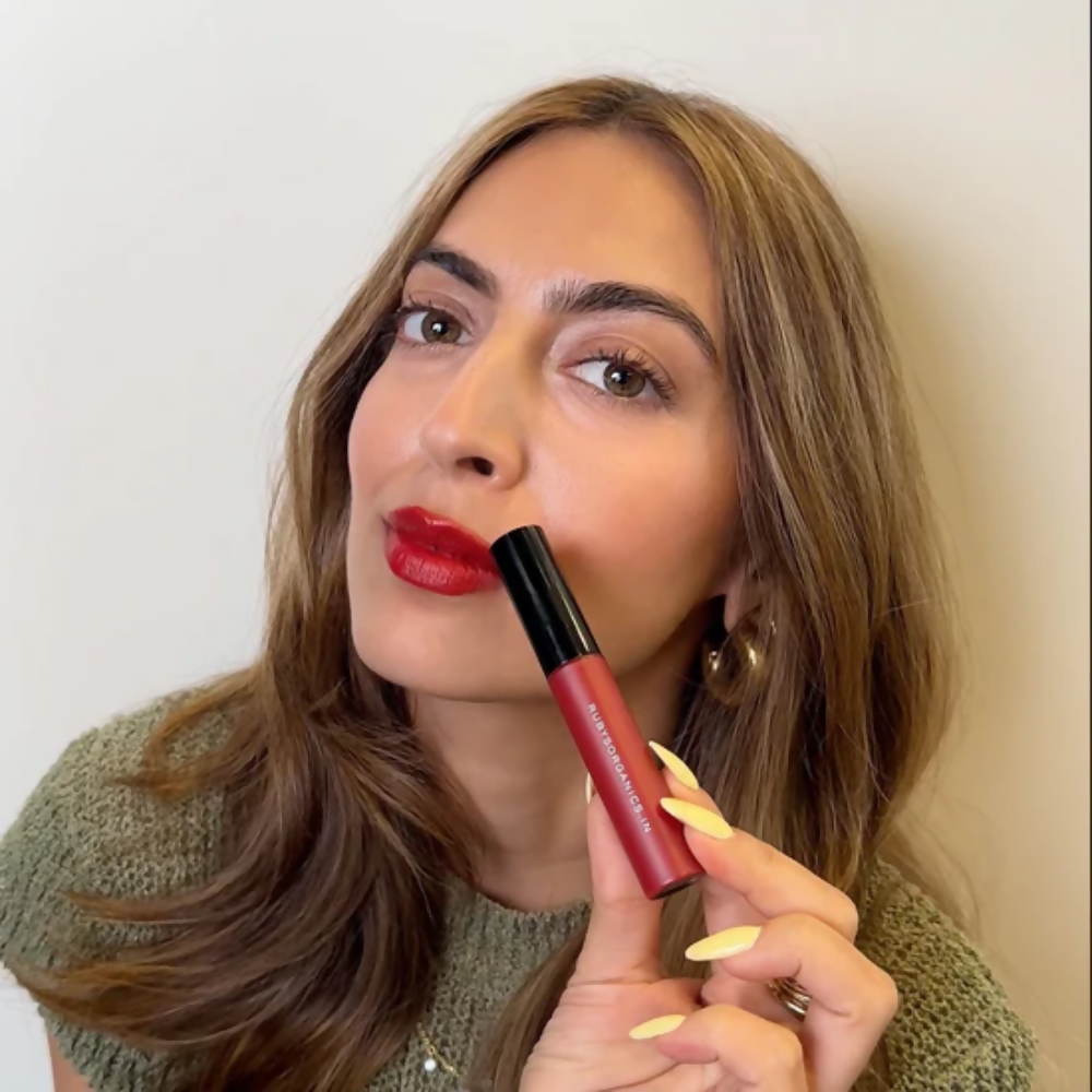 Ruby's Organics Lip Crème - Scarlet - Distacart