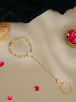 Thumbnail for Ruby Raang Gold Kundan Haath Phool