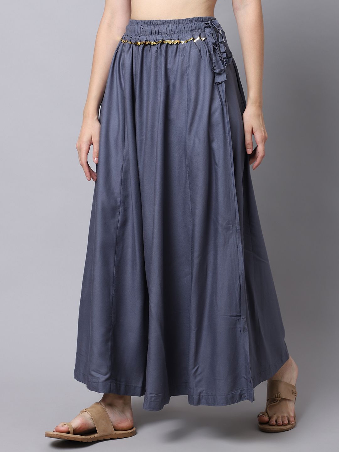 TAG 7 Women Flared Ethnic Palazzos