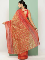 Thumbnail for Ahalyaa Women's Traditional wear Saree - Mustard - Distacart