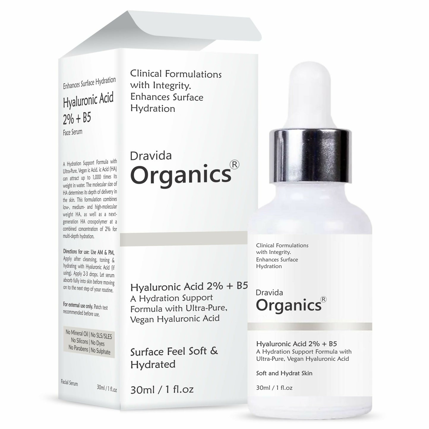Dravida Organics Hyaluronic Acid Serum - Dista