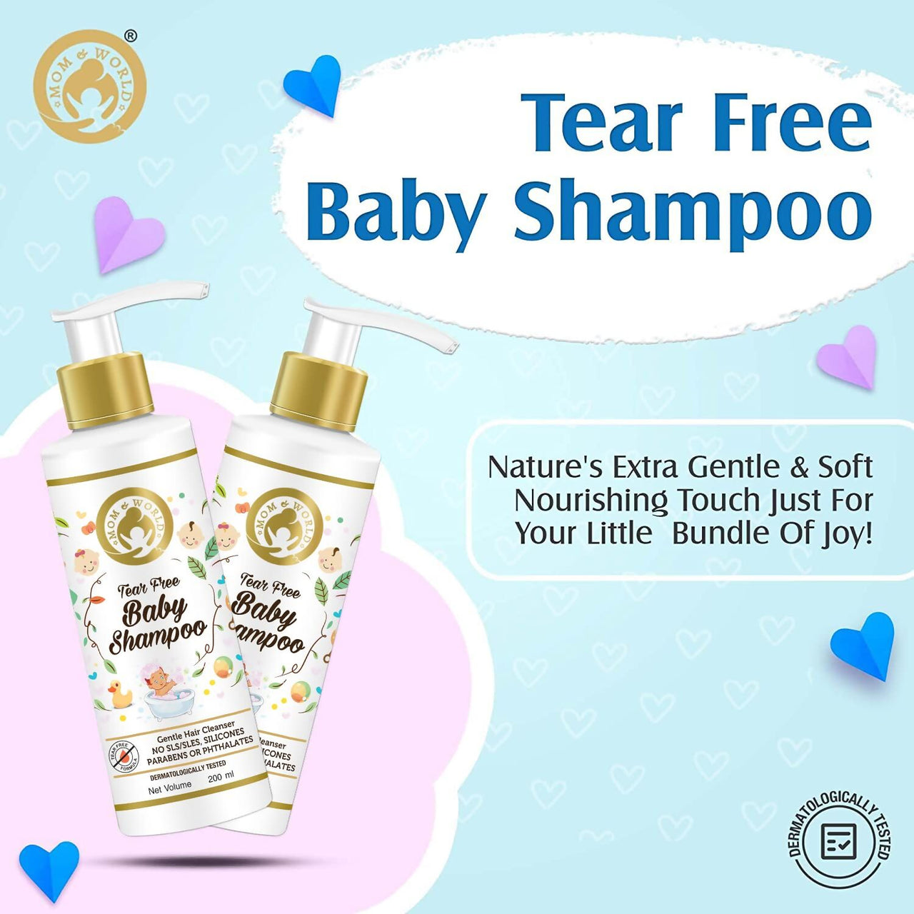 Mom & World Tear Free Baby Shampoo - Distacart