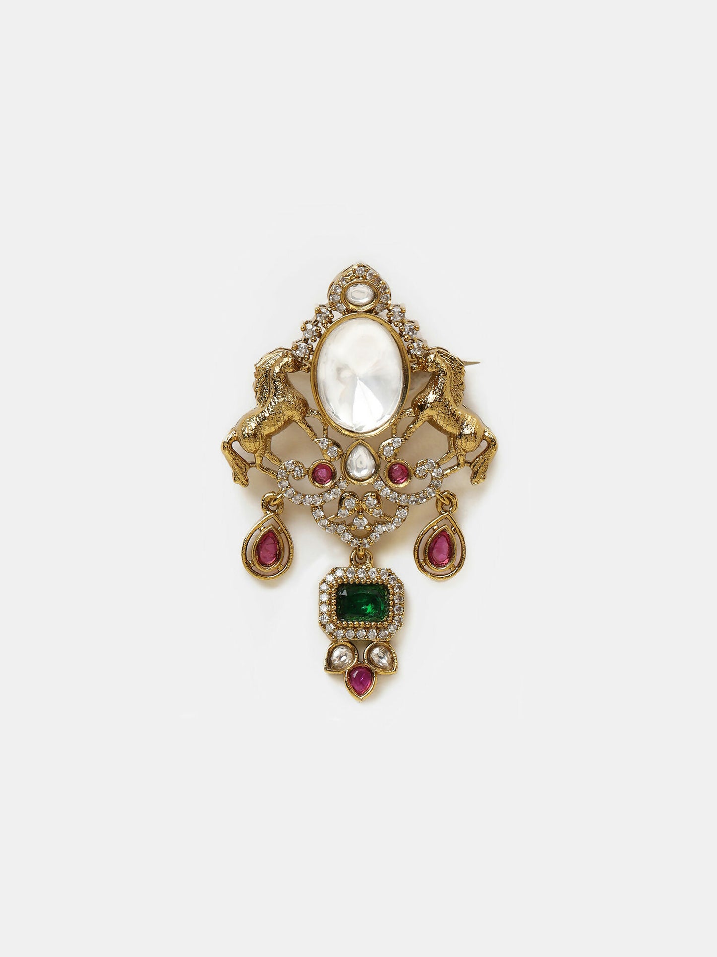 Ruby Raang Emerald Grace Brooch - Distacart